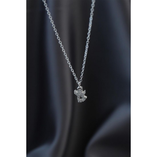 Minimal Melek Silver Renk Zirkon Taşlı Kadın Kolye Minimal Melek Silver Renk Zirkon Taşlı Kadın Kolye