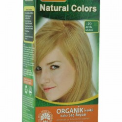 Natural Colors 9D Altın Sarısı Organik Saç Boyası