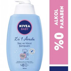 Nivea Baby 2'si 1 Arada Saç ve Vücut Şampuanı 750 ml