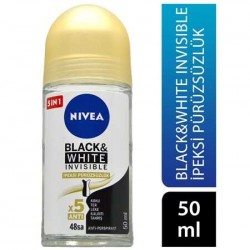 Nivea Invisible Black & White İpeksi Pürüzsüzlük 50 ml Roll-On