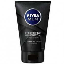 Nivea Deep Dimension Yüz ve Sakal Yıkama Jeli 100 ml