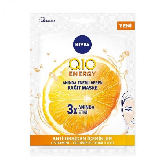 Nivea Q10 Energy Anında Enerji Veren Kağıt Maske Nivea Q10 Energy Anında Enerji Veren Kağıt Maske