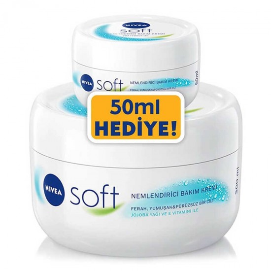 Nivea Soft Kavanoz 200 ml+ 50 ml Nivea Soft Kavanoz 200 ml+ 50 ml