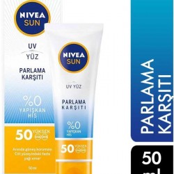 Nivea Sun Parlama Kartşıtı Yüz Kremi 50 SPF -50 ml