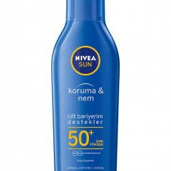 Nivea Sun 200 ml Spf 50+ Koruma ve Nemlendirici Güneş Losyonu