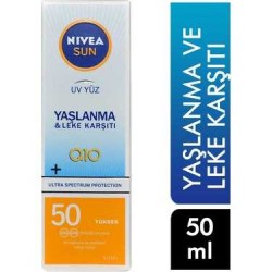 Nivea Yaşlanma ve Leke Karşıtı Q10 50 Faktör Güneş Kremi 50 ml