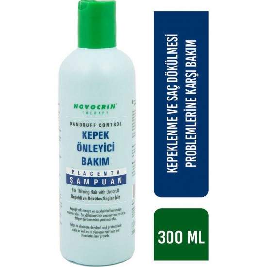 Novocrin Placenta Dandruff Control Şampuan 300 ml Novocrin Placenta Dandruff Control Şampuan 300 ml
