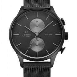 Obaku Denmark Gran 42 mm Erkek Kol Saati V196GUBBMB