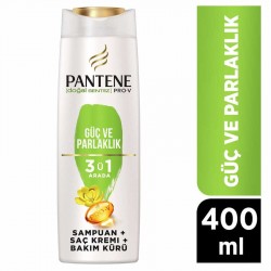 Pantene Şampuan Güç ve Parlaklık 3'ü 1 Arada 400 ml