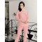 Şahinler Dantelli Kadın Pijama Takımı Pembe MBP23718-1