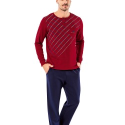 Şahinler Erkek Pijama Takımı MEP25054-1 BORDO