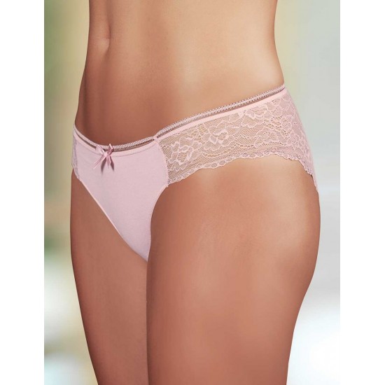 Şahinler Likralı Dantel Külot Pembe MB3016 Şahinler Likralı Dantel Külot Pembe MB3016