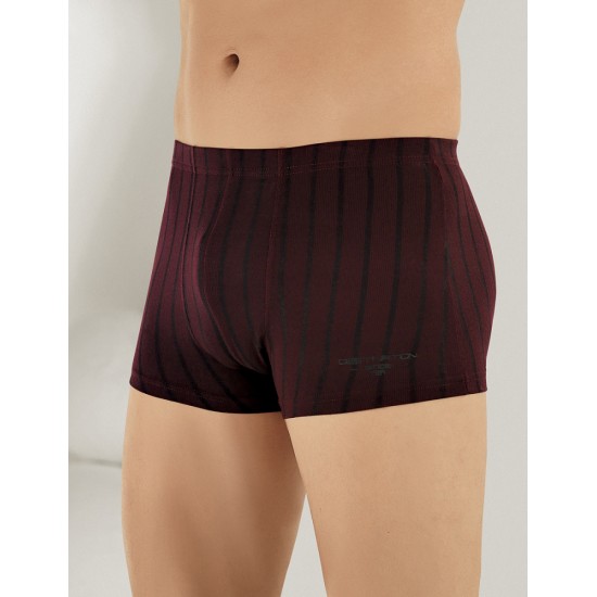 Şahinler Liralı Modal Çizgili Erkek Boxer Bordo ME123 Şahinler Liralı Modal Çizgili Erkek Boxer Bordo ME123