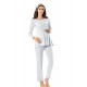 Şahinler Lohusa Pijama Takımı Mavi MBP23726-2 Şahinler Lohusa Pijama Takımı Mavi MBP23726-2
