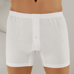 Şahinler Penye Düğmeli Boxer Beyaz ME010