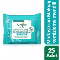 Simple Matşlaştırıcı Yüz Temizleme Mendili 25 Pcs