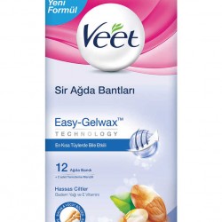 Veet Soğuk Ağda Bandı Hassas Cilt 12Li