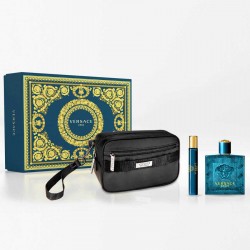 Versace Eros 100 ml Edt + 10 Pouch Set