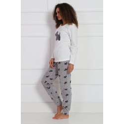 Vienetta Kadın Pijama Takım 9020650042 Beyaz