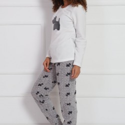 Vienetta Kadın Pijama Takım 9020650042 Beyaz