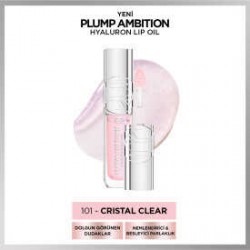 Loreal Paris Plump Ambition Hyaluron Nemlendirici Dudak Parlatıcısı - 101 Cristal Clear