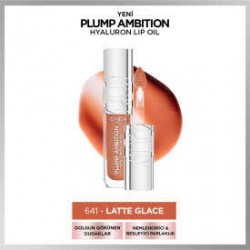 Loreal Paris Plump Ambition Hyaluron Nemlendirici Dudak Parlatıcısı - 641 Latte Glace