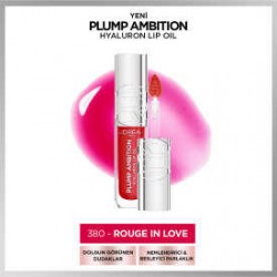 Loreal Paris Plump Ambition Hyaluron Nemlendirici Dudak Parlatıcısı - 380 Rouge In Love