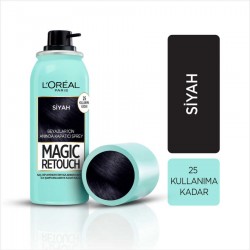 Loreal Paris Magic Retouch  75 ml Beyazlar için Anında Kapatıcı Siyah Sprey 75 ml 