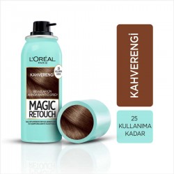 Loreal Paris Magic Retouch Beyazlar için Anında Kapatıcı Sprey 75 ml Kahverengi