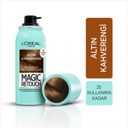 Loreal Paris Magic Retouch Beyazlar için Anında Kapatıcı Sprey 75 ml Altın Kahverengi