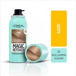 Loreal Paris Magic Retouch Beyazlar için Anında Kapatıcı Sprey 75 ml Sarı