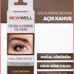 New Well Kaş & Kiprik Boyası Açık kahve