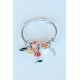 Silver Renk Charm Model Çiçek Aksesuarlı Kararmaz Çelik Kadın Bileklik Silver Renk Charm Model Çiçek Aksesuarlı Kararmaz Çelik Kadın Bileklik