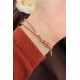 Çelik Rose Renk Minimal Küp Detay Bileklik Çelik Rose Renk Minimal Küp Detay Bileklik