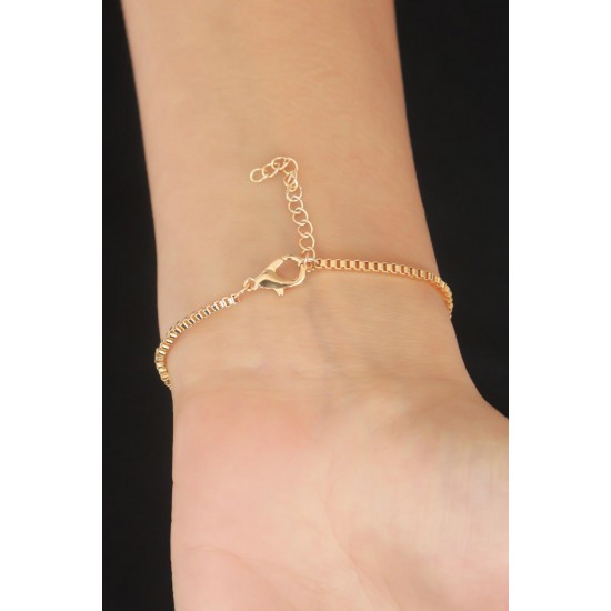 Pandalı Gold Renk Charm Kadın Bileklik Pandalı Gold Renk Charm Kadın Bileklik