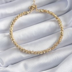 Pirinç Gold Renk Dorika Model Kadın Bileklik