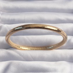 316L Çelik Gold Renk Lazer İşlemeli Bilezik