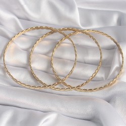 316L Çelik Gold Renk 65 mm Burma Ajda Model Kadın Bileklik