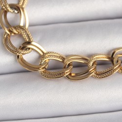 316L Çelik Gold Renk İşleme Detaylı Samanyolu Model Kadın Bileklik