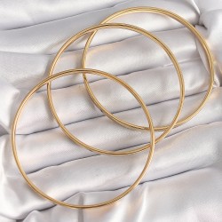 316L Çelik Gold Renk Ajda Model Kadın Bileklik