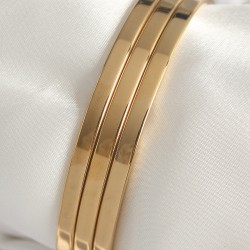 316L Çelik Gold Renk Ajda Model Kadın Bileklik