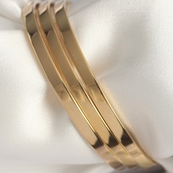 316L Çelik Gold Renk Ajda Model Kadın Bileklik