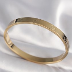 316L Çelik Gold Renk Cartier Model Kadın Kelepçe