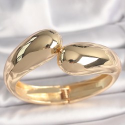 Pirinç Gold Renk Damla Model Kadın Kelepçe