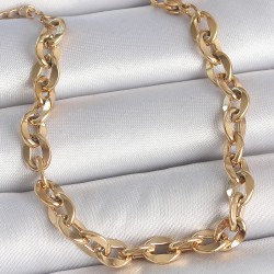 316L Çelik Gold Renk Zincir Model Kadın Bileklik