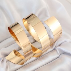 Pirinç Sarmal Gold Renk Kadın Pazu Bileklik