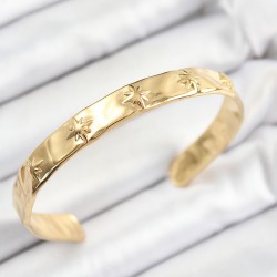 Pirinç Kuzey Yıldızı Model Gold Renk Altı Açık Kadın Bileklik