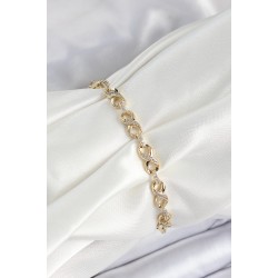 Xuping Pirinç Sonsuzluk Model Gold Renk Kadın Bileklik