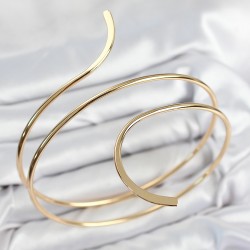 Pirinç Sarmal Model Gold Renk Pazu Bileklik