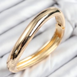 Pirinç Kıvrım Model Gold Renk Kadın Kelepçe
